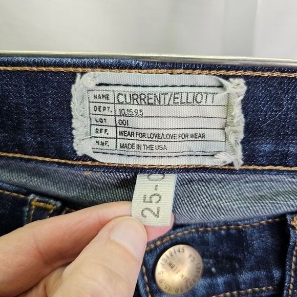 Current/Elliott The Rolled Skinny Jeans in Adventure Size 25 - Picture 5 of 9